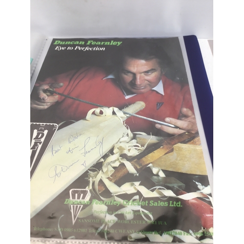 963 - Cricket memorabilia including stamps, first day covers and some autographs