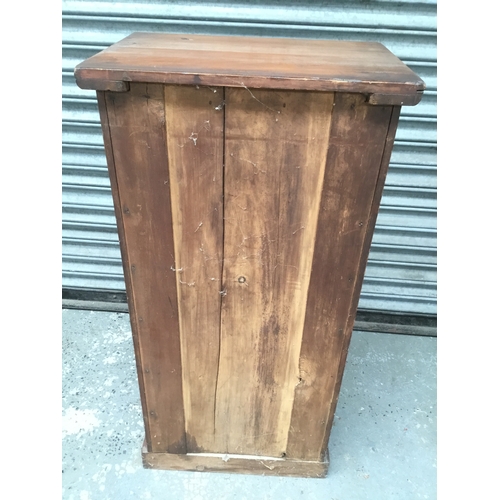 1050B - Victorian Large walnut burr 7 Drawer Wellington Chest