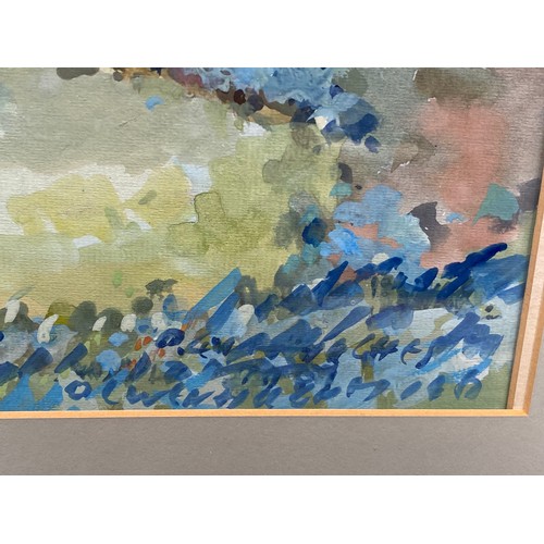 1013B - Framed Water Colour of a Chapel In Wales By Welsh Artist Olwen Hughes MBE.