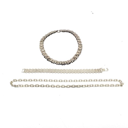 1028 - Mexican Silver Necklace 26g (NHM).