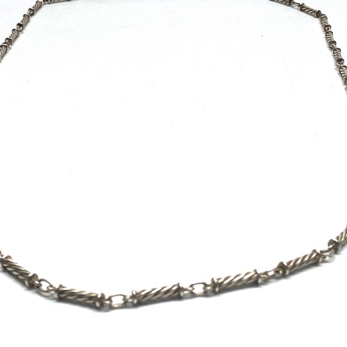 1029 - Long silver necklace 60cm 45g.