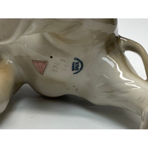 821 - Royal Dux ceramic elephant.