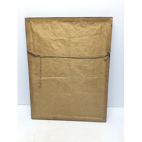 833 - Framed print titled 