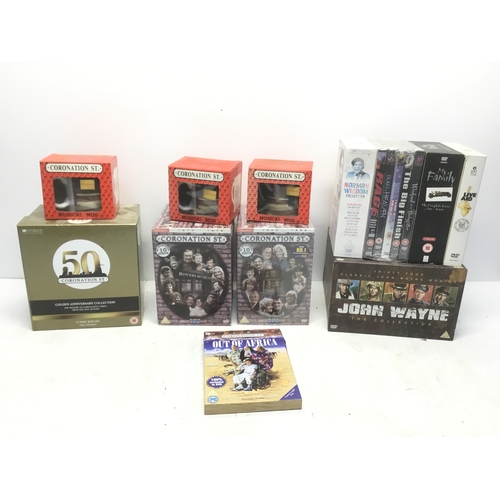 243 - A selection of DVD’s including Coronation Street boxed sets
