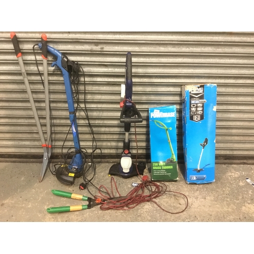 261 - A collection of garden strimmers including Spear and Jackson and MacAllister