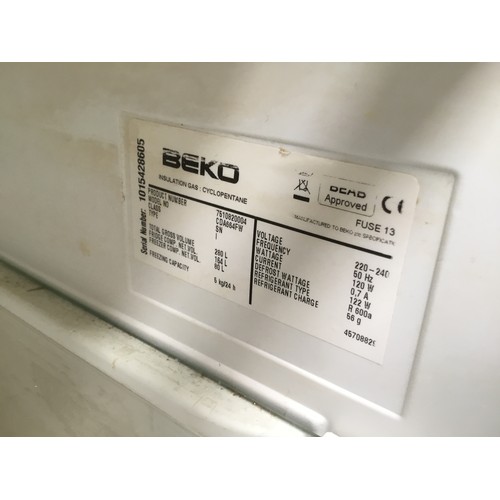 12 - Beko A class frost-free fridge freezer.