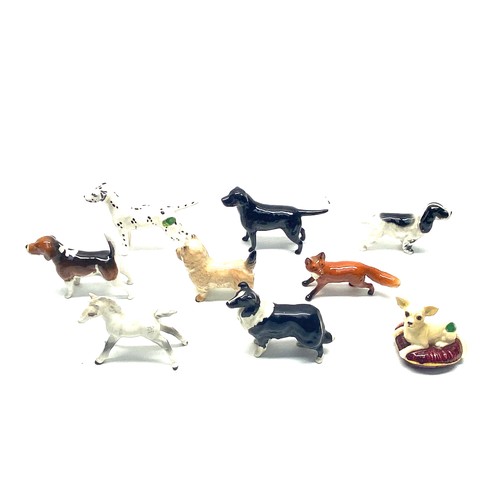 998 - Selection of Beswick figures, including A dog and A Fox.