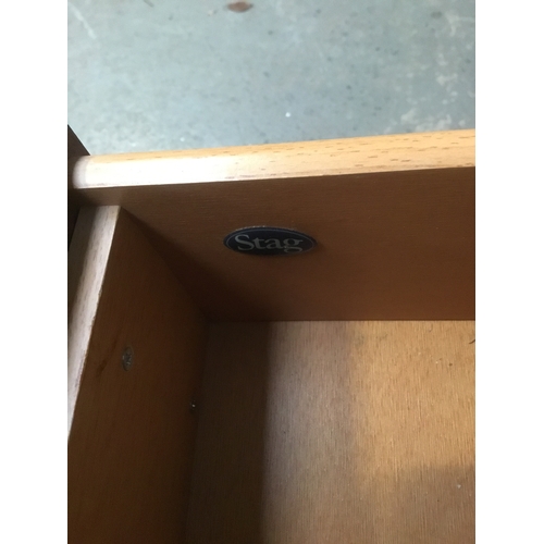 56 - Three drawer Graduated chest of drawers by Stag 80cm x 69cm