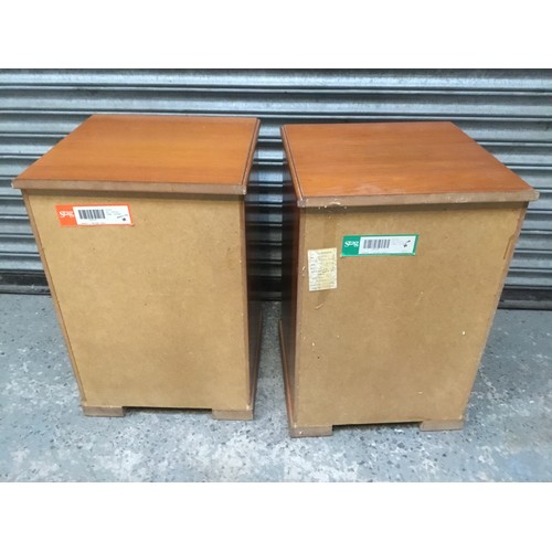 57 - A pair of bedside units by Stag