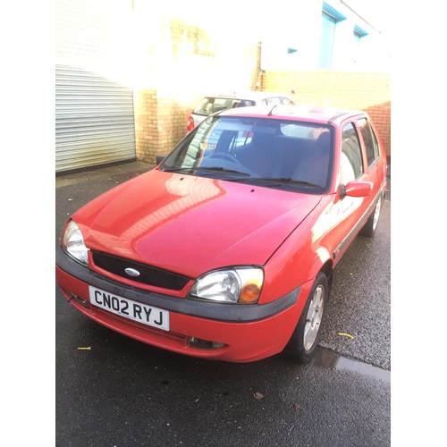 1300 - Red Ford Fiesta Freestyle, 5 door hatch, Petrol, 1242cc, VRN CN02RYJ, MOTD till the 1st May 2026, St... 