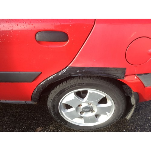 1300 - Red Ford Fiesta Freestyle, 5 door hatch, Petrol, 1242cc, VRN CN02RYJ, MOTD till the 1st May 2026, St... 