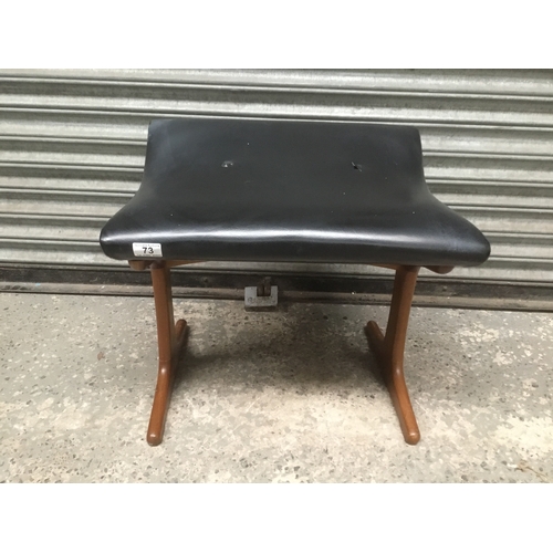 73 - Mid century footstool by AustinSuite (buttons have pulled through)