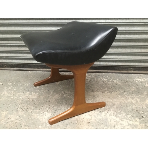 73 - Mid century footstool by AustinSuite (buttons have pulled through)
