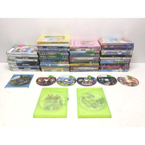 271 - A selection of DVD’s mainly Disney and 17 XBOX 360 games