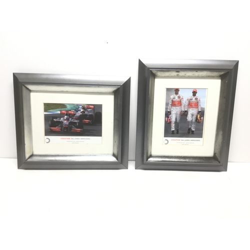 650 - Two F1 pictures of Lewis Hamilton and Jenson Button from 2010 season McLaren Mercedes