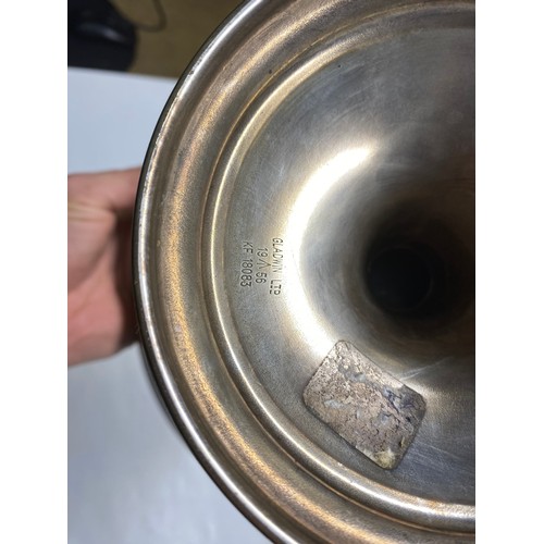 812 - Two large RAF Officers' Mess silver plate fruit/serving bowls, made by Gladwin of Sheffield, date ba... 