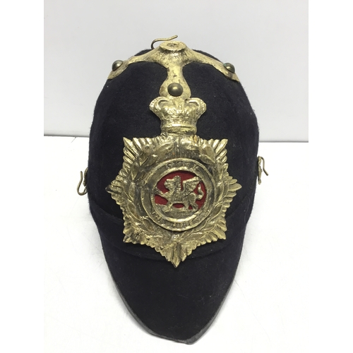 831 - Victorian home service officers helmet (missing top spike)