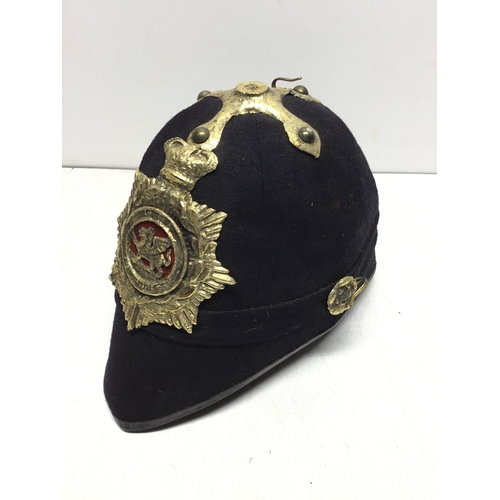 831 - Victorian home service officers helmet (missing top spike)