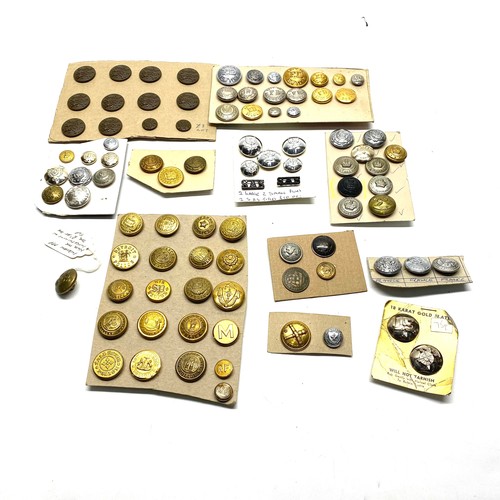 Collection of police and military buttons, including: SAS (Special Air ...