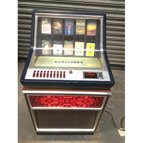 1405A - Wurlitzer C110 Cassette Jukebox, Germany Circa 1970’s comes with tapes lights up and plays