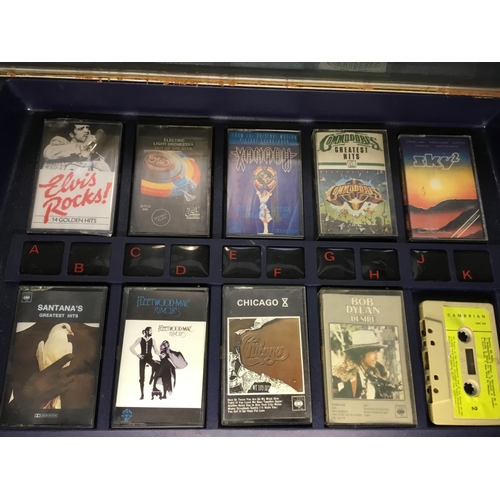 1405A - Wurlitzer C110 Cassette Jukebox, Germany Circa 1970’s comes with tapes lights up and plays