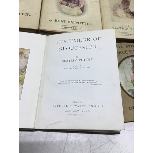 855 - A collection of Beatrix Potter books published by F Warne and Co Ltd