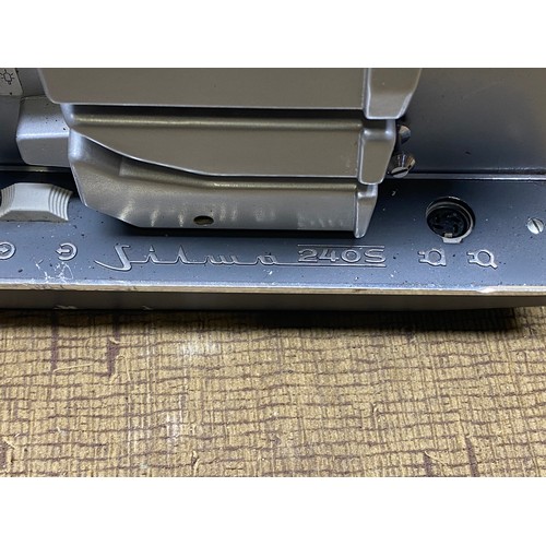 852 - Prinz Compere Standard 8 silma 240s 8mm cine film projector with case and speaker.