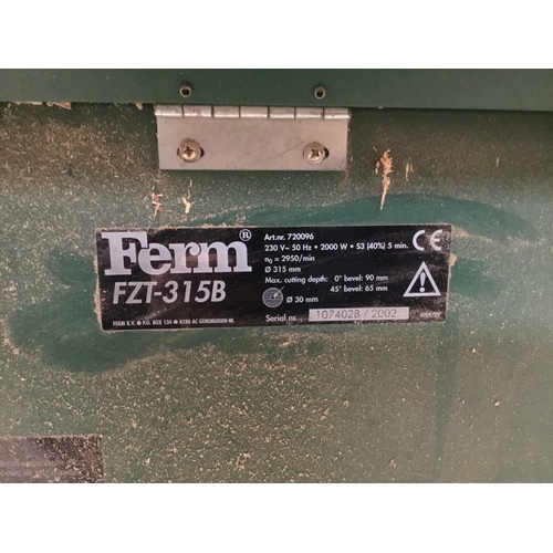 48 - Ferm FZT-315B adjustable angle table saw in working order