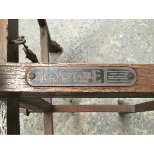 55 - Vintage Revertable card table with Green baize to one side