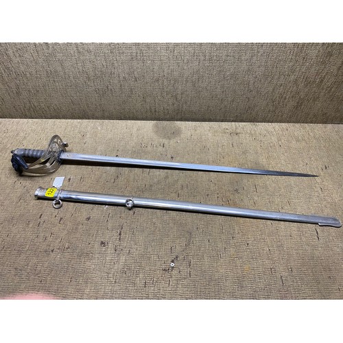 1227 - King George V Cavalry Sword and Scabbard, made by Henry Wilkinson in 1903 L.DD4.