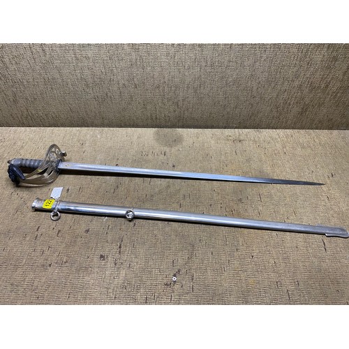 1227 - King George V Cavalry Sword and Scabbard, made by Henry Wilkinson in 1903 L.DD4.