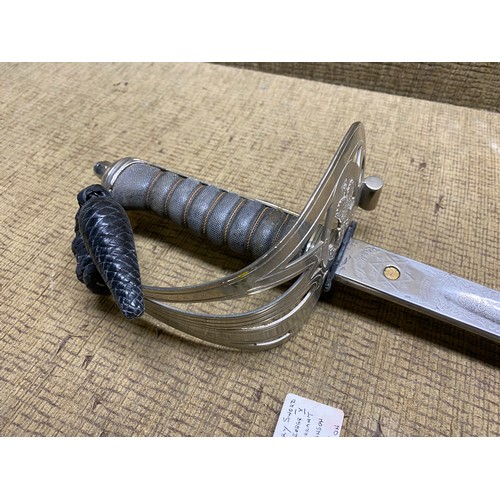 1227 - King George V Cavalry Sword and Scabbard, made by Henry Wilkinson in 1903 L.DD4.