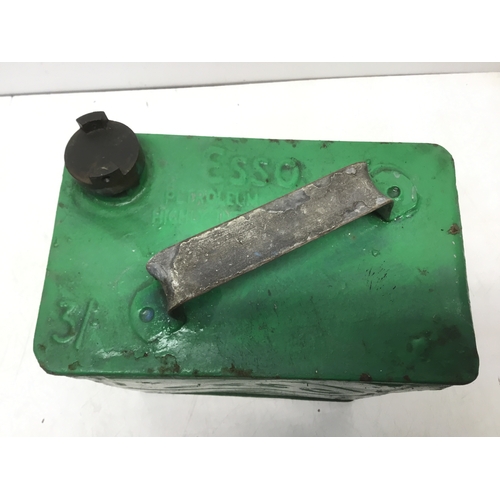 803 - Vintage Esso metal fuel can