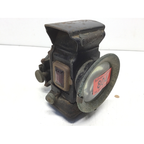 804 - Vintage Miller and Co Jupiter rear bicycle oil lamp