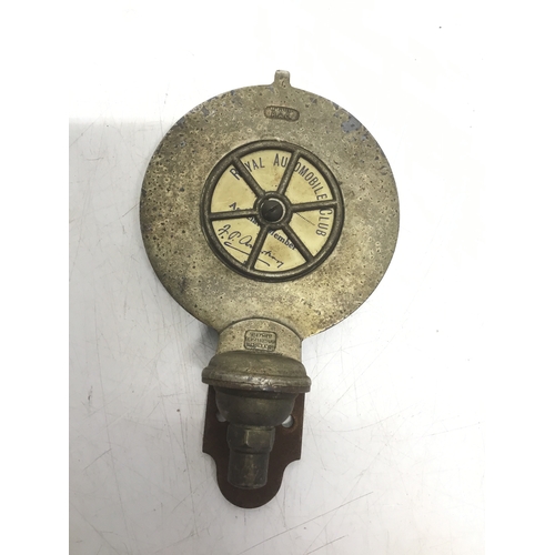 805 - Vintage RAC car badge with enamelled Union Flag circa 1920’s