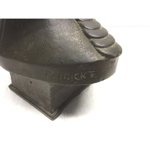 820 - Patrick Creton Rare Sculpture Policeman.Slight damage to rear 30cm