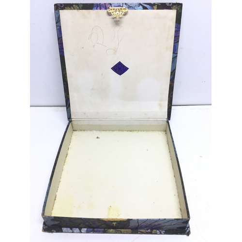 843 - Chocolate box circa 1900 based on a design by Louis Comfort Tiffany