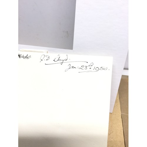 860 - Framed pen and ink drawing signed J D Lloyd 1950 74cm x 54cm