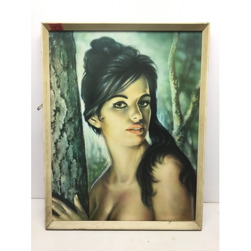 1016 - Vintage print titled Tina by J H Lynch 60cm x 48cm