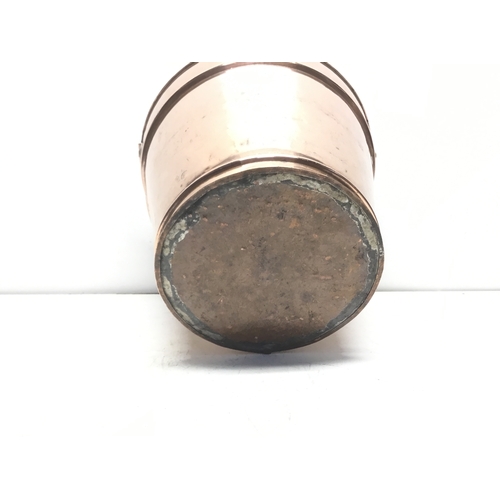 1022 - Copper coal bucket with copper handle