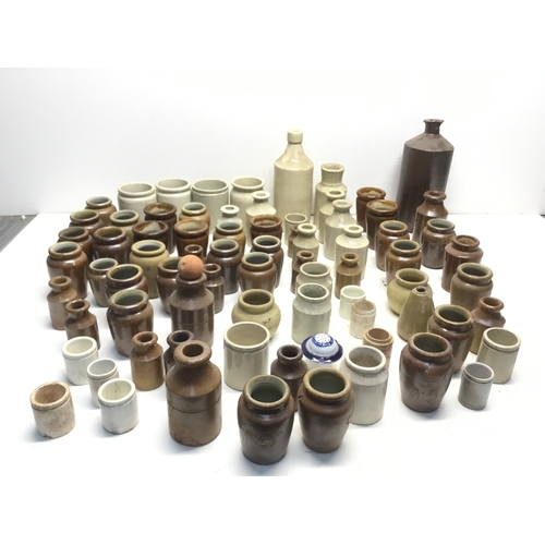 1027 - Large quantity of Victorian stoneware bottles