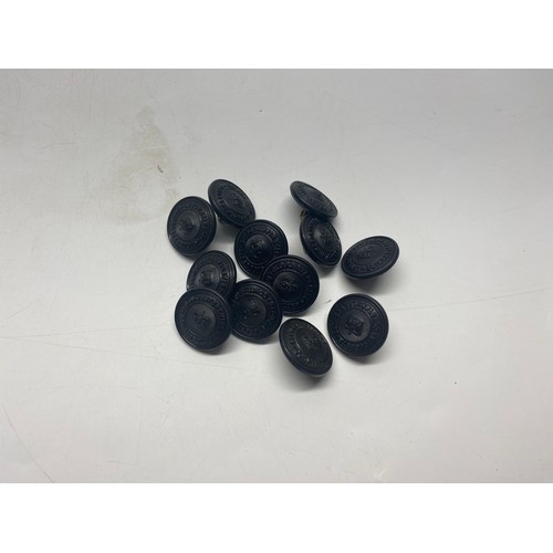 1037 - Gwent Constabulary police helmet and collection of police buttons.