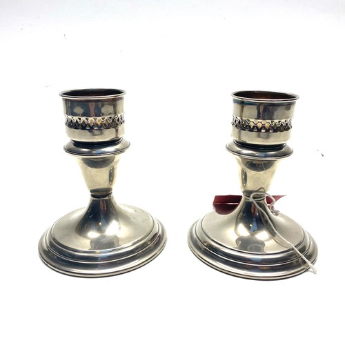 1009 - Pair of Gothic revival-style candle holders by Gorham Silver Co.