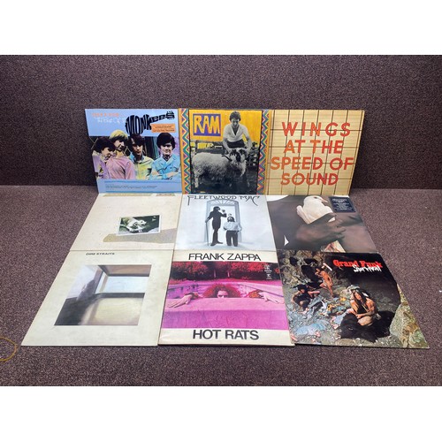 877 - Collection of vinyl LP records, including Monkees, Fleetwood Mac and Sultanas