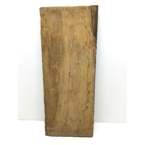 980 - Hand carved wooden temple strut or wall panel probably originating from Nepal 19th century 57cm x 23... 