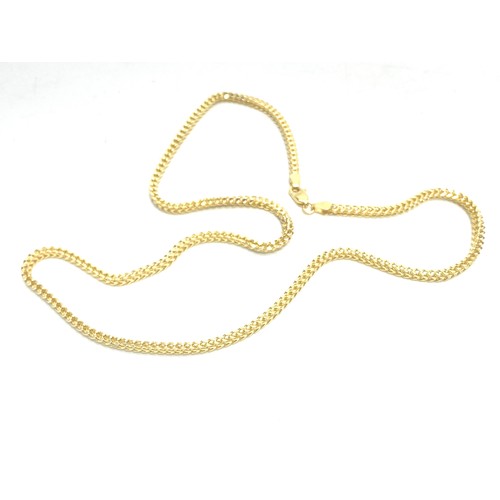1302 - 9ct gold Franco chain necklace 50cm 8.35g