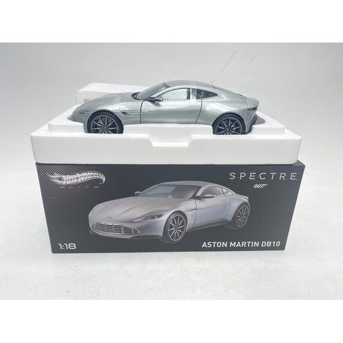 1096 - A Hot Wheels Elite Aston Martin DB10 James Bond Spectre model car, 1:18 scale, in original box