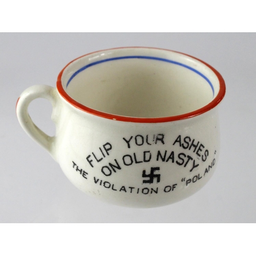 1052 - WW2 Hitler ceramic ashtray 