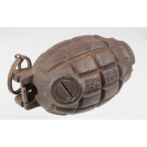 1055 - WW2 mills no. 36 hand grenade, nice clean example, stamped TA&SD with faint date, deactivated