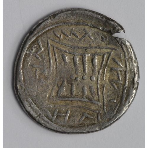 1368 - Celtic copy of a silver Apollonia drachm, wt. 3.12g., c.1st. cent. B.C., with full ticket by Dr.R.Ve... 